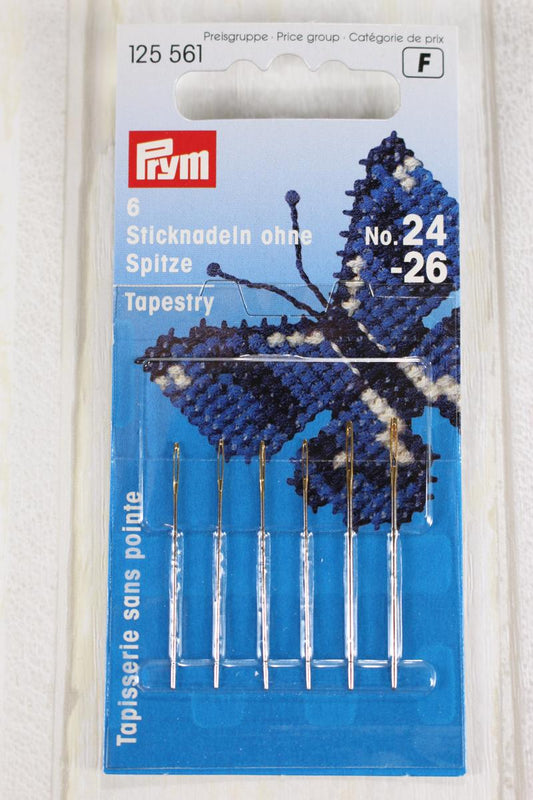 PRYM Gobelēna adatas ar strupu galu Nr. 24 + 26
