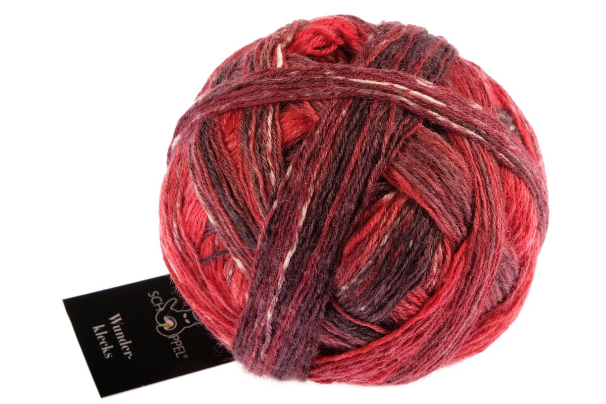Wunderklecks /Schoppel/ 100g #2430 "Bernda Kestlera iedvesmots dzena templis" 4-diegu zeķu dzija, ar bioloģiski noārdāmu poliesteru