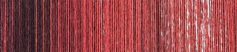 Wunderklecks /Schoppel/ 100g #2430 "Bernda Kestlera iedvesmots dzena templis" 4-diegu zeķu dzija, ar bioloģiski noārdāmu poliesteru