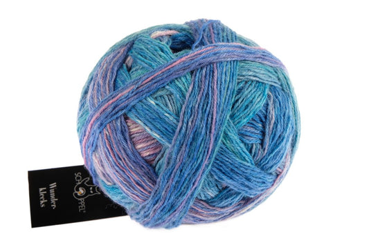Wunderklecks /Schoppel/ 100g #2431 "Bernda Kestlera iedvesmotas Fudži gaismas" 4-diegu zeķu dzija, ar bioloģiski noārdāmu poliesteru