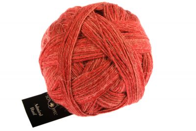 Admiral Hanf / Schoppel  / 100g #2443 "Red pepper", 4-diegu zeķu dzija, satur bioloģiski noārdāmu poliesteru