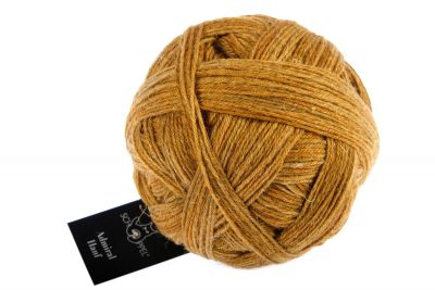 Admiral Hanf / Schoppel  / 100g #2444 "Kurkuma", 4-diegu zeķu dzija, satur bioloģiski noārdāmu poliesteru