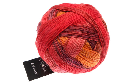 Zauberball® /Schoppel/ 100g #2512 "Ballīšu debesis" 4-diegu zeķu dzija, satur bioloģiski noārdāmu poliesteru