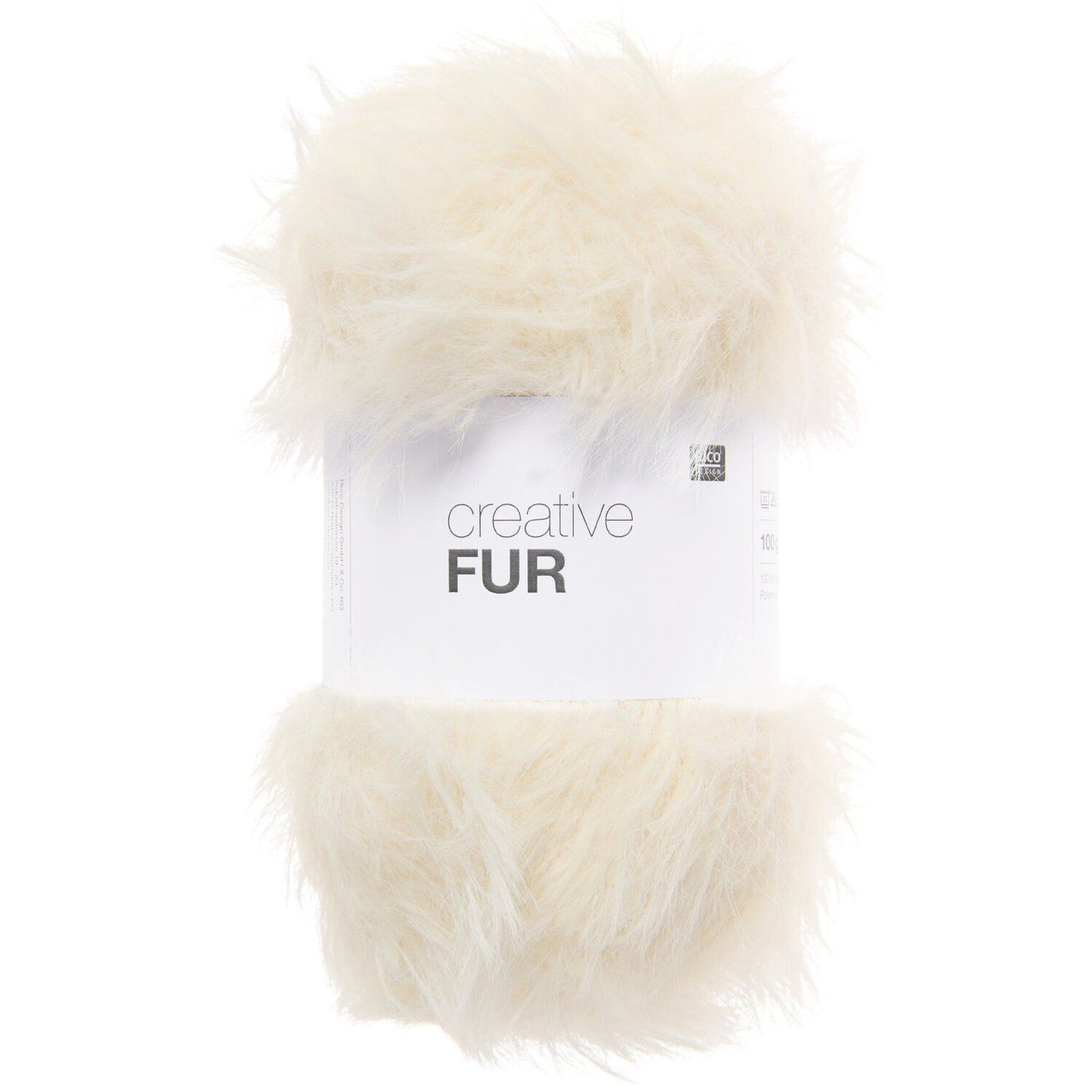 Creative FUR /Rico Design Creative/ 100g #001 "Krēms"