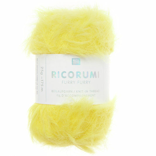 Ricorumi FURRY FURRY /Rico Design/ 50g #002 "Dzeltens"