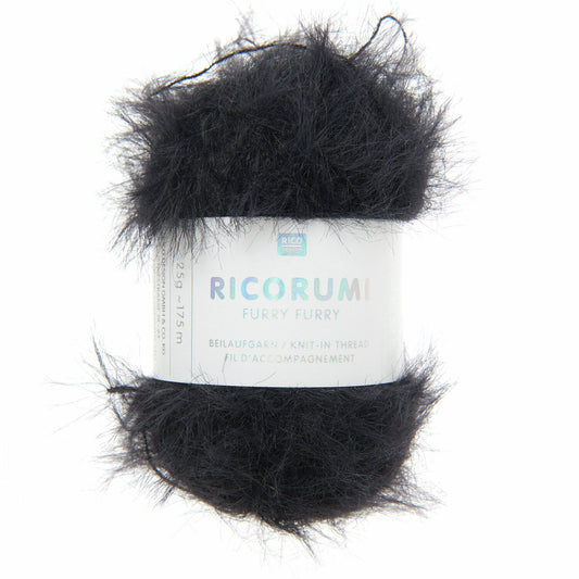 Ricorumi FURRY FURRY /Rico Design/ 50g #011 "Melns"