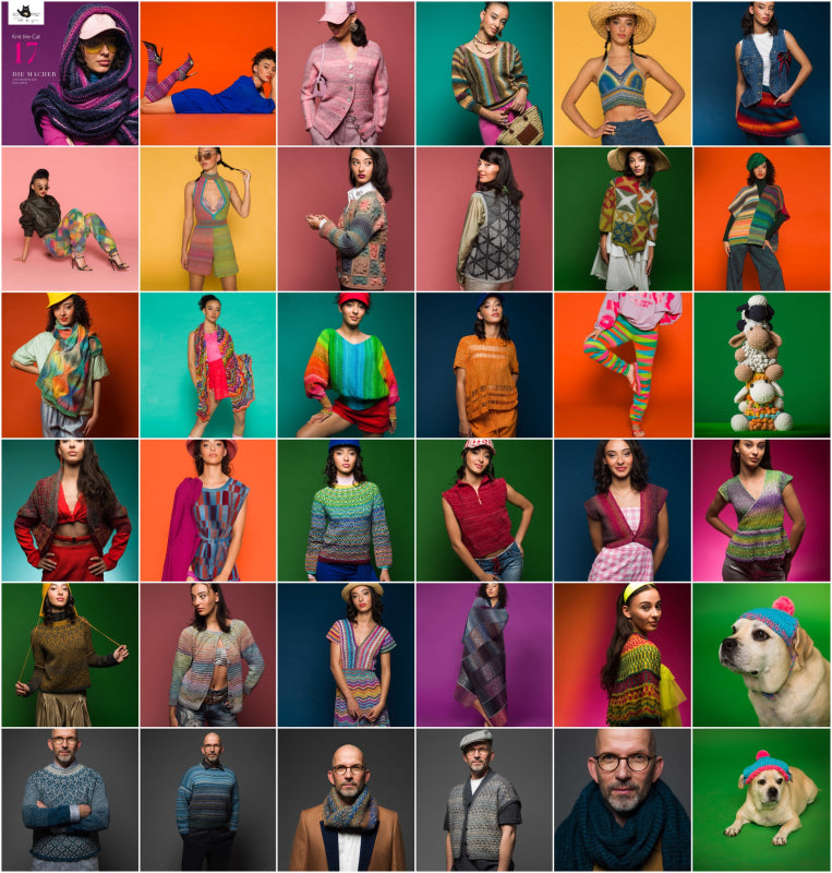 Knit the Cat 17 - DIE MACHER Magazine - rokdarbu žurnāls grāmata, DE