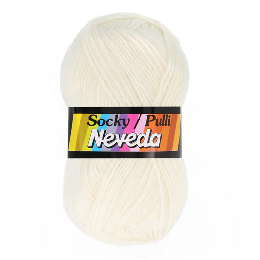 Socky Pulli /Scheepjes/ 50g #0410 "Dabīgi balts"