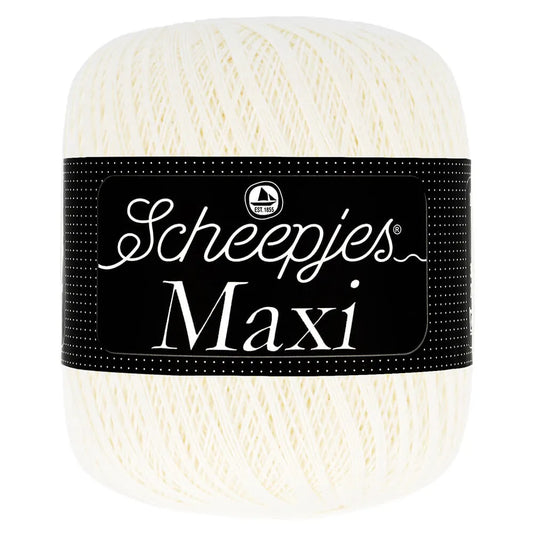 Maxi /Scheepjes/ Tambordiegs 100g / 560m #105 "Līgavas balts"