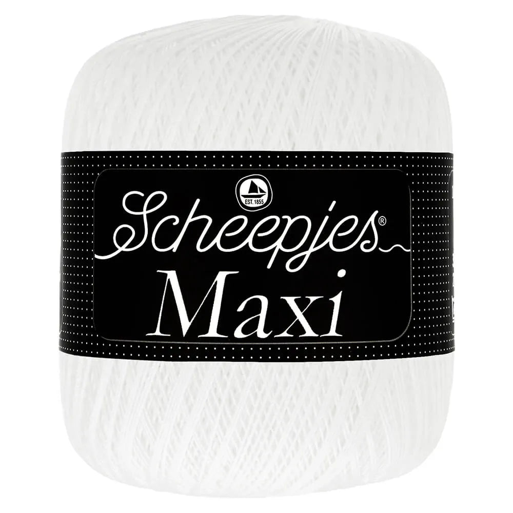 Maxi /Scheepjes/ Tambordiegs 100g / 560m #106 "Sniegbalts"