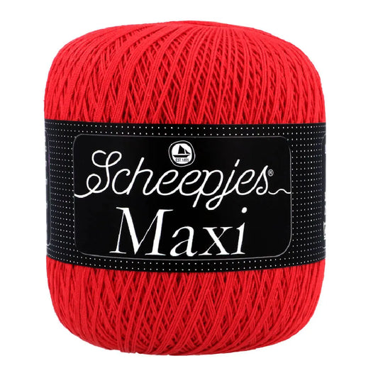 Maxi /Scheepjes/ Tambordiegs 100g / 560m #115 "Spilgti sarkans"