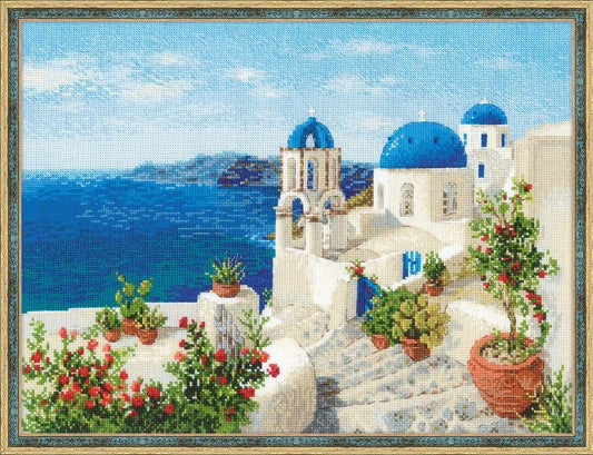 Santorini - izšūšanas komplekts /RIOLIS/ 40 x 30 cm