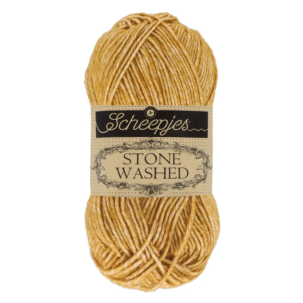 Stone Washed /Scheepjes/ 50g #809 "Dzeltenā Jašma"