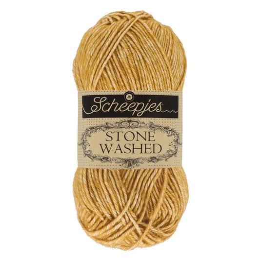 Stone Washed /Scheepjes/ 50g #809 "Dzeltenā Jašma"