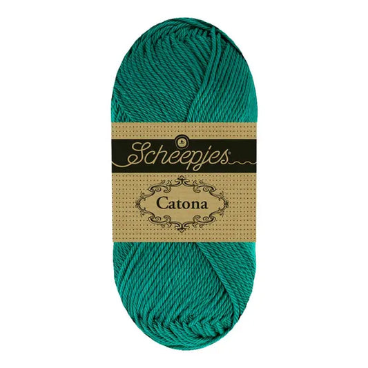 Catona /Scheepjes/ 50g #401 "Dark blue-green"