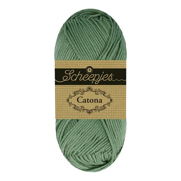 Catona /Scheepjes/ 50g #401 "Dark blue-green"