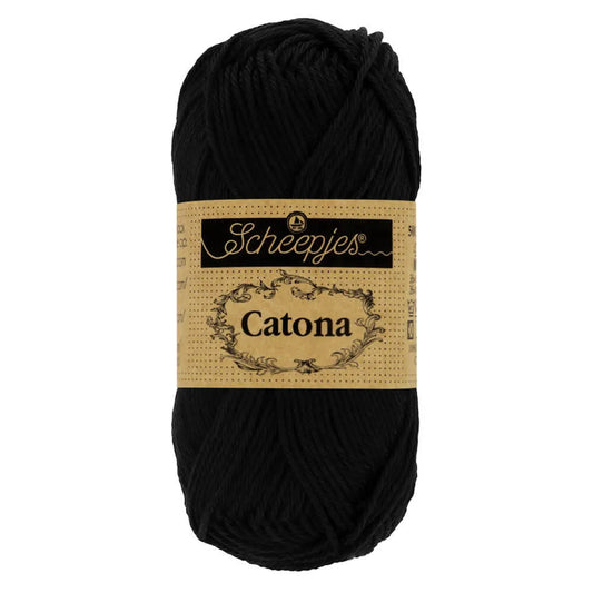 Catona /Scheepjes/ 50g #110 "Melns"