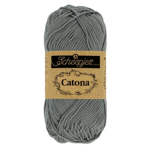 Catona /Scheepjes/ 50g #242 "Metallic grey"
