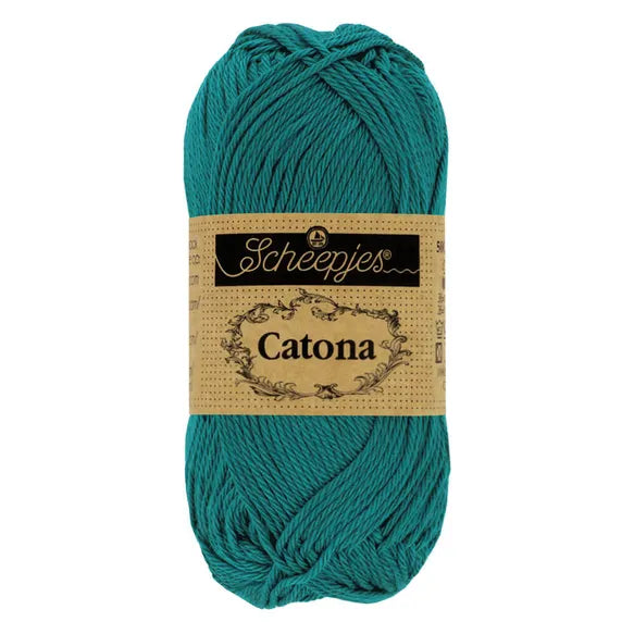Catona /Scheepjes/ 50g #401 "Dark blue-green"