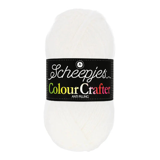 Colour Crafter /Scheepjes/ 100g #1001 "Balts"