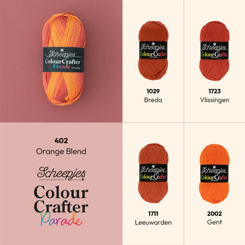 Colour Crafter Parade /Scheepjes/ 100g #402 "Oranžs maisījums"