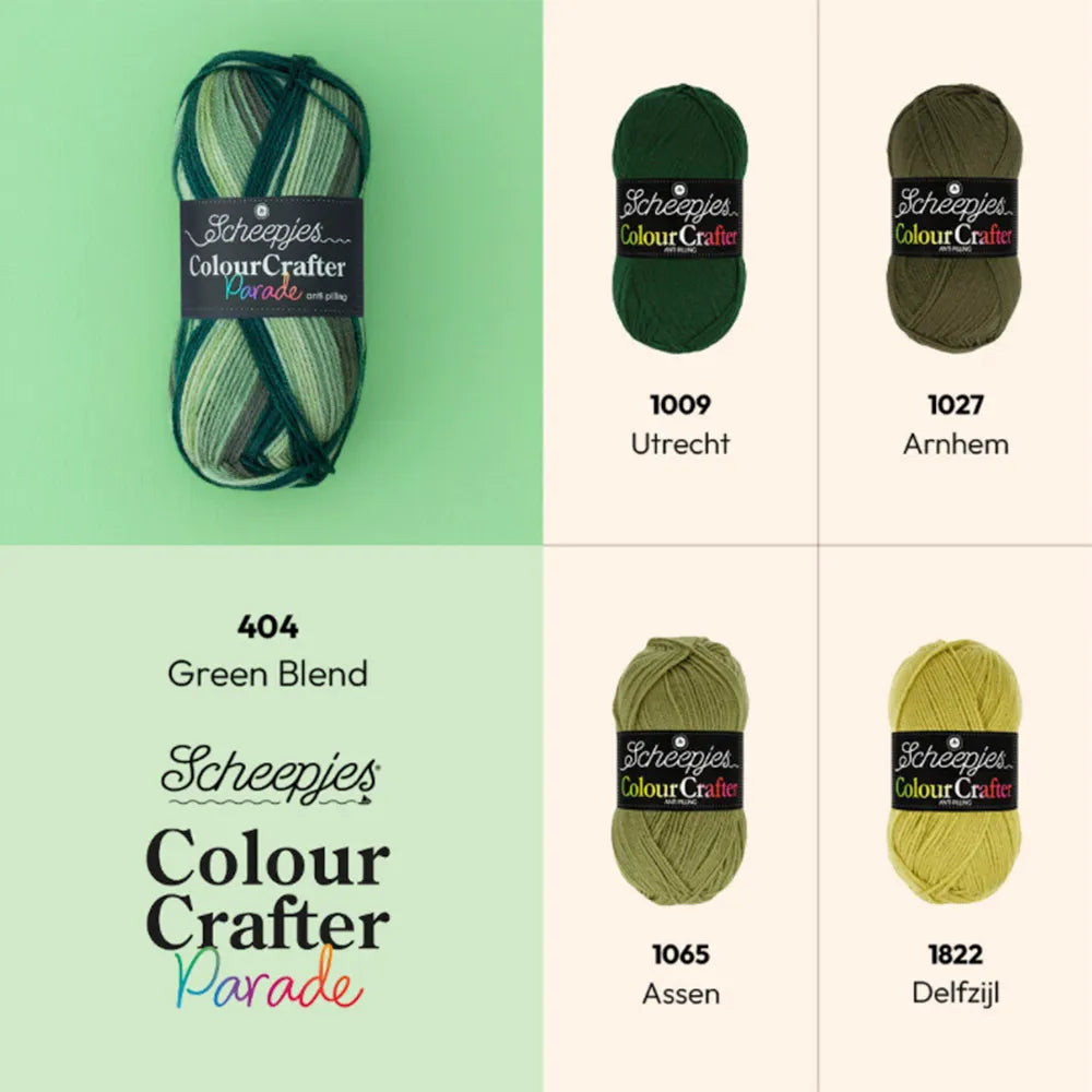 Colour Crafter Parade /Scheepjes/ 100g #404 "Zaļš maisījums"
