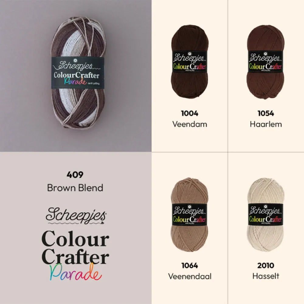 Colour Crafter Parade /Scheepjes/ 100g #409 "Brūns maisījums"