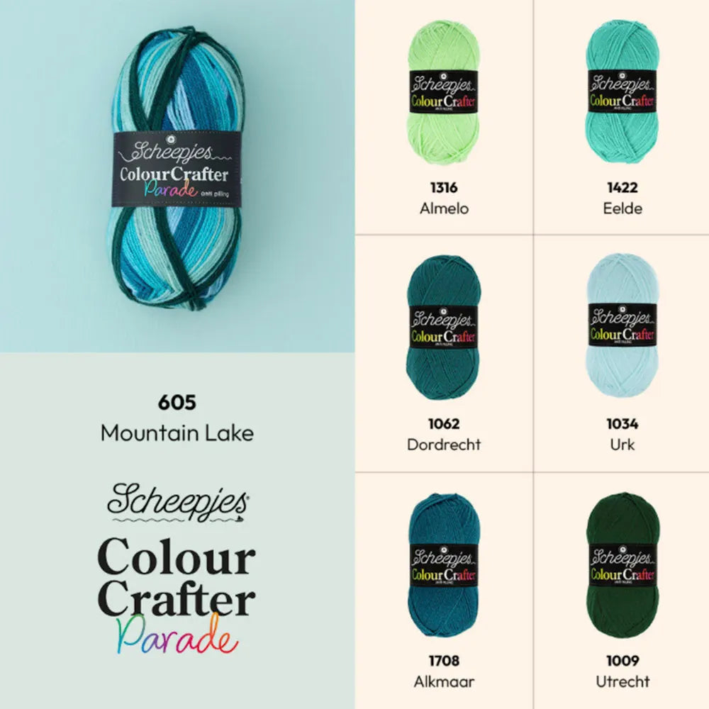 Colour Crafter Parade /Scheepjes/ 100g #605 "Kalnu ezers"