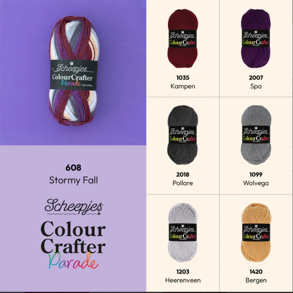 Colour Crafter Parade /Scheepjes/ 100g #608 "Vētrains rudens"