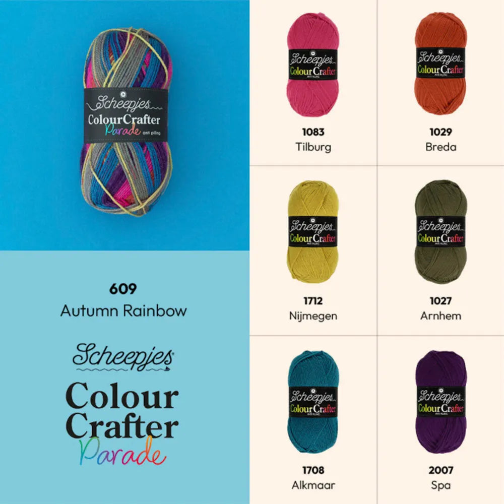 Colour Crafter Parade /Scheepjes/ 100g #609 "Rudens varavīksne"