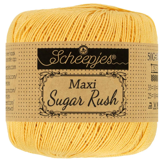 Maxi Sugar Rush /Scheepjes/ Tambordiegs 50g / 280m #154 "Zelts"