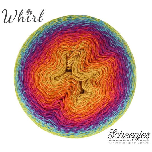 Whirl /Scheepjes/ 215~1000m #792 "Varavīksnes saldējums"