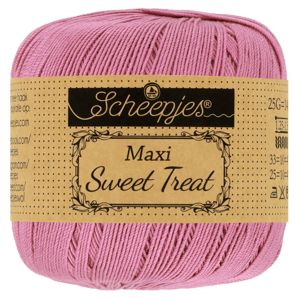Maxi Sweet Treat /Scheepjes/ Crochet yarn 25g / 140m #398 "Colonial Rose" 
