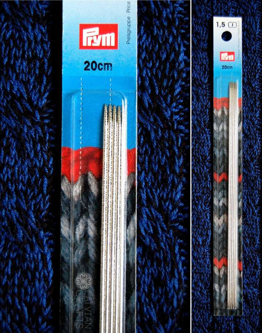 Prym dzelzs zeķu adatas Ø1.50 mm ||20 cm