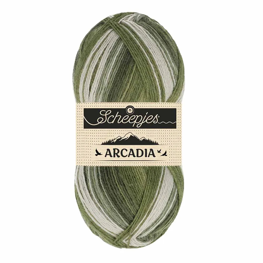Arcadia /Scheepjes/ 4-diegu zeķu dzija 100g #905 "Lietusmežs"