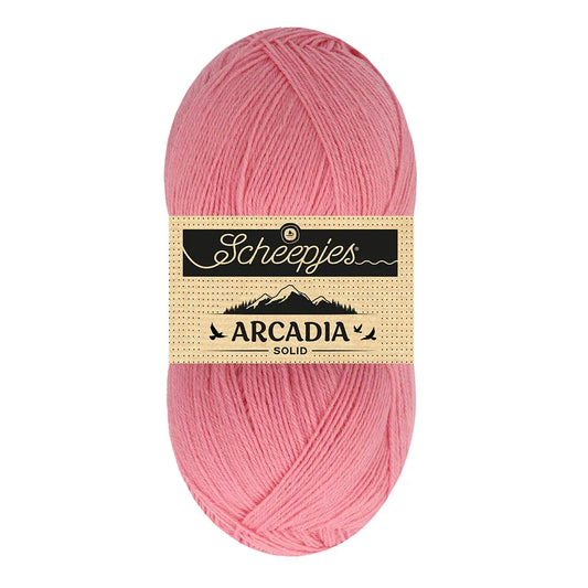 Arcadia Solid /Scheepjes/ 4-diegu zeķu dzija 100g #806 "Korallis"