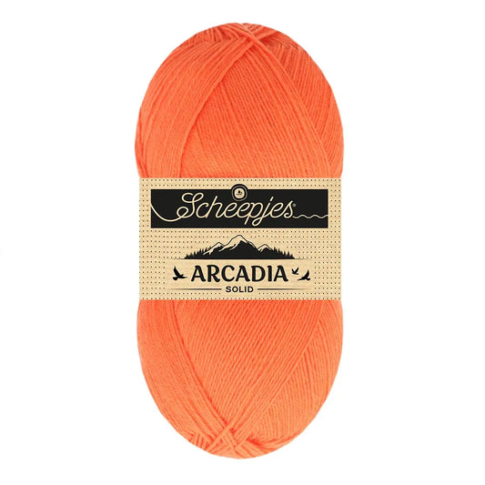 Arcadia Solid /Scheepjes/ 4-diegu zeķu dzija 100g #810 "Saulriets"