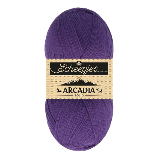 Arcadia Solid /Scheepjes/ 4-diegu zeķu dzija 100g #811 "Noktirne"
