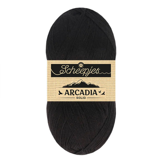 Arcadia Solid /Scheepjes/ 4-diegu zeķu dzija 100g #816 "Pusnakts"