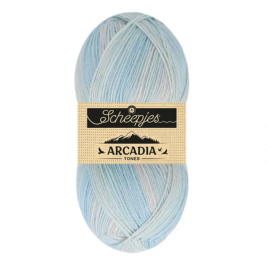 Arcadia Tones /Scheepjes/ 4-diegu zeķu dzija 100g #701 "Lagūna"