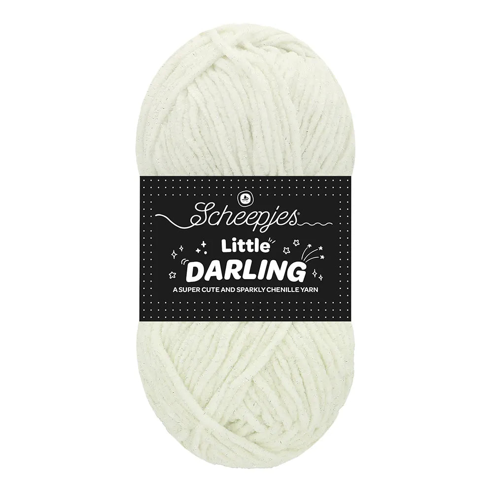 Little Darling Sparkle /Scheepjes/ 50g #401S "Polar Bear Sparkle"