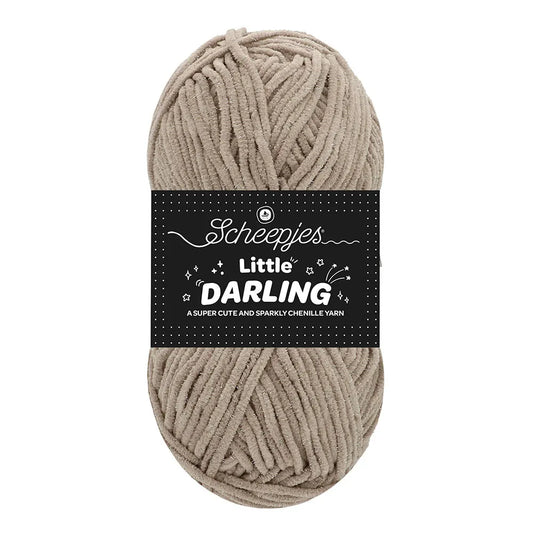 Little Darling Sparkle ar spīdumu /Scheepjes/ 50g #409S "Koālas dzirksts"