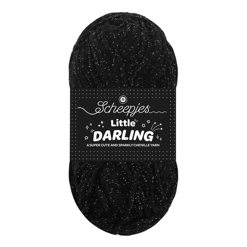 Little Darling Sparkle /Scheepjes/ 50g #410S "Panda Sparkle"