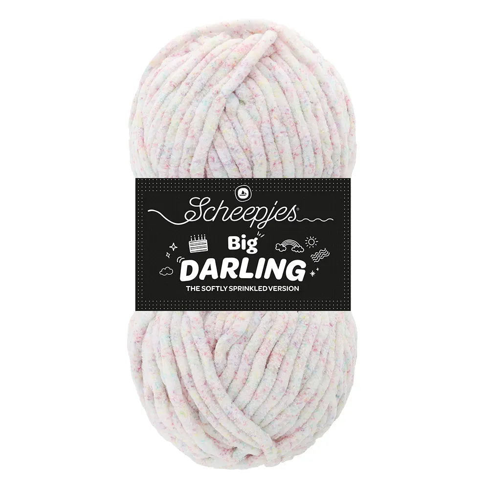 Big Darling Sprinkled /Scheepjes/ 150g #01 "Snow Cone"