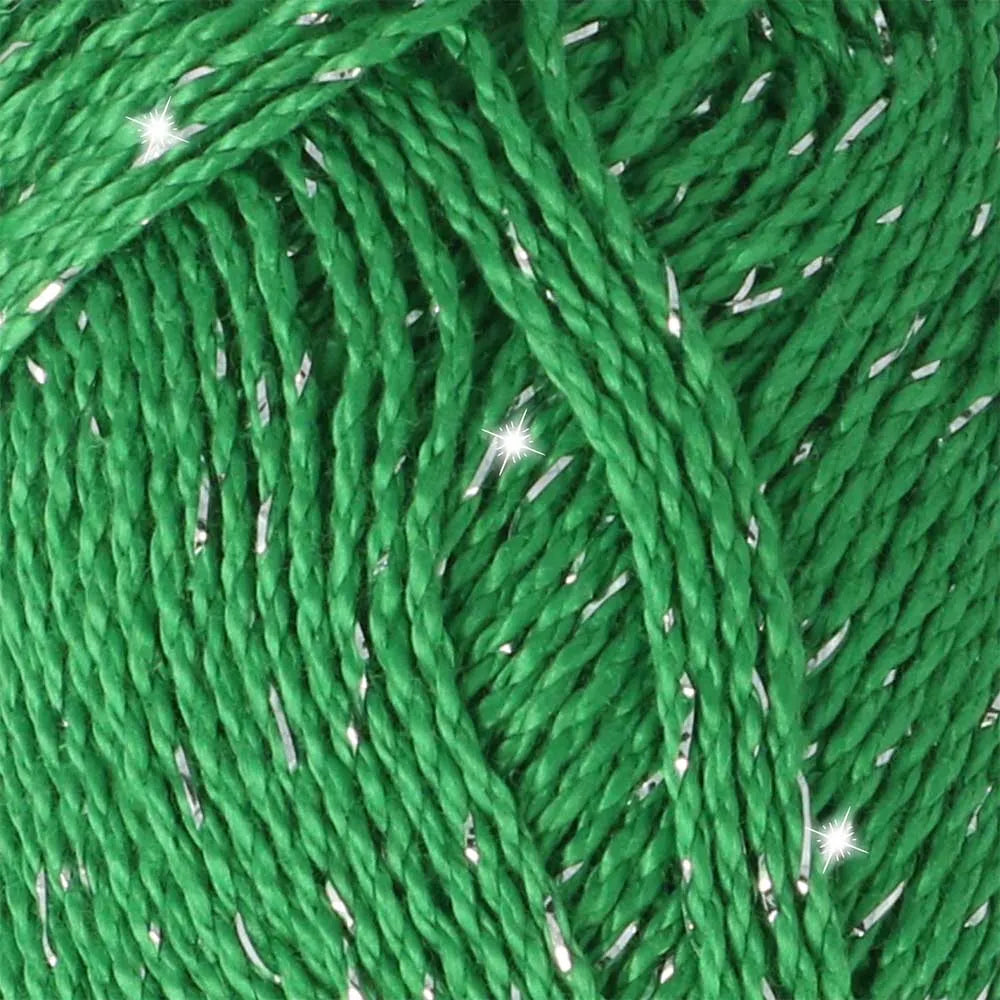 Catona Shine /Scheepjes/ 50g #1515 "Smarags-sudrabs"