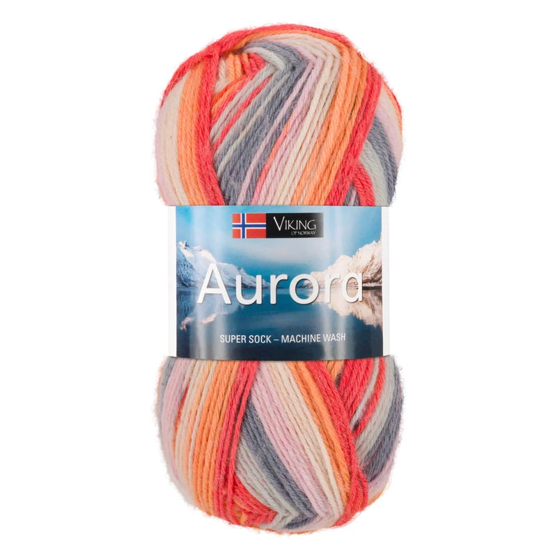 Aurora /Viking Garn/ 150g #653 "Korāļļu liesma"