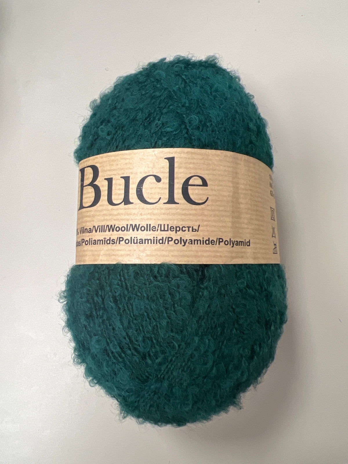 Bucle /Midara/ 100g #450 "Tumši tirkīzzaļa"