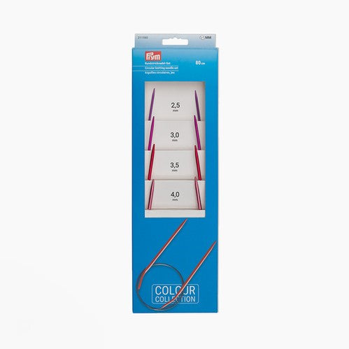 ALU /80 cm fiksēto apļa adāmadatu komplekts /Prym/ 2.5mm - 4.0mm