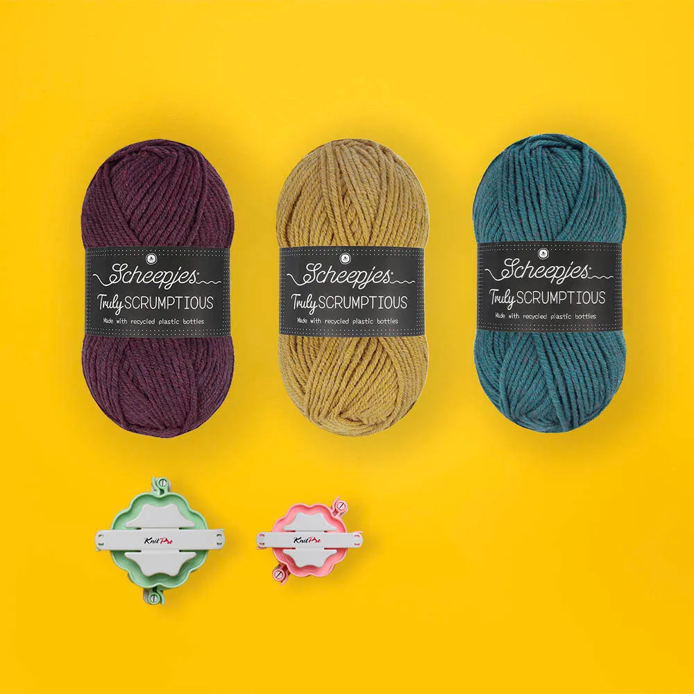 Scheepjes Basic Bobble Beanie Knit kit /cepures adīšanas komplekts, ENG