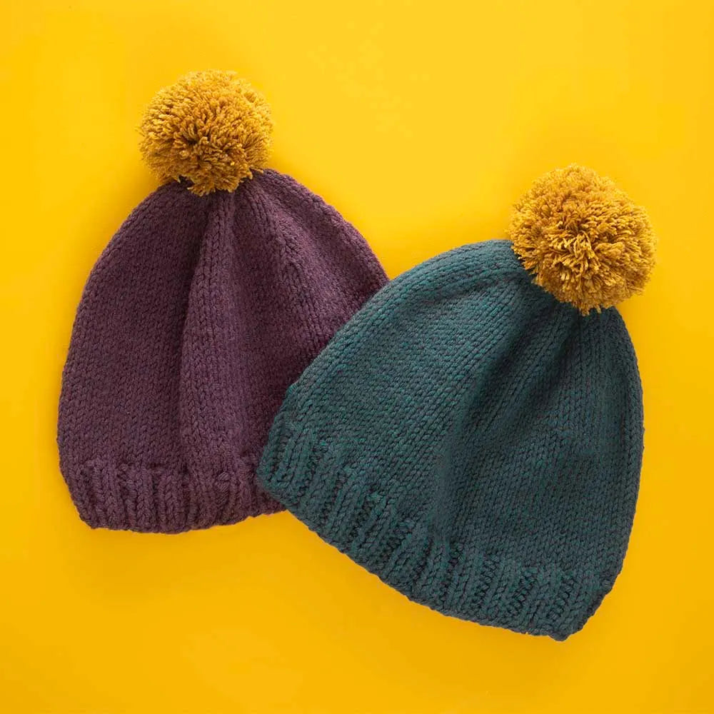 Scheepjes Basic Bobble Beanie Knit kit /cepures adīšanas komplekts, ENG